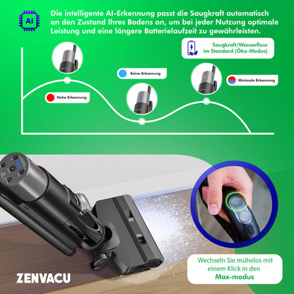 Tosima ZV3 Multi 3-in-1 Stick Vacuum with Mopping - ZenVacu