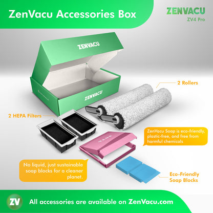 ZenVacu ZV4 Pro Steelstofzuiger met Dweilfunctie