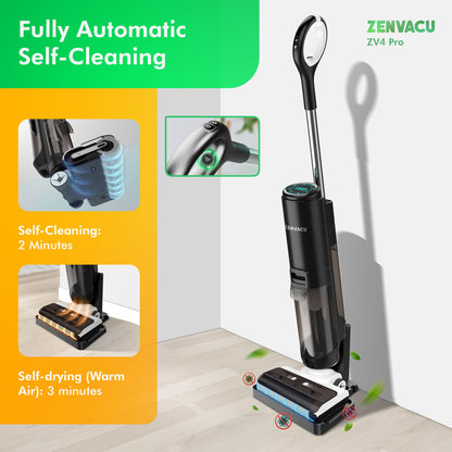 ZenVacu ZV4 Pro Steelstofzuiger met Dweilfunctie